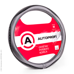 Оплётка руля AUTOPROFI AP-1414 BK/BK (M)