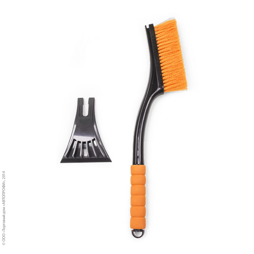 Щетка для снега "AUTOPROFI" SB-1444 BK/ORANGE