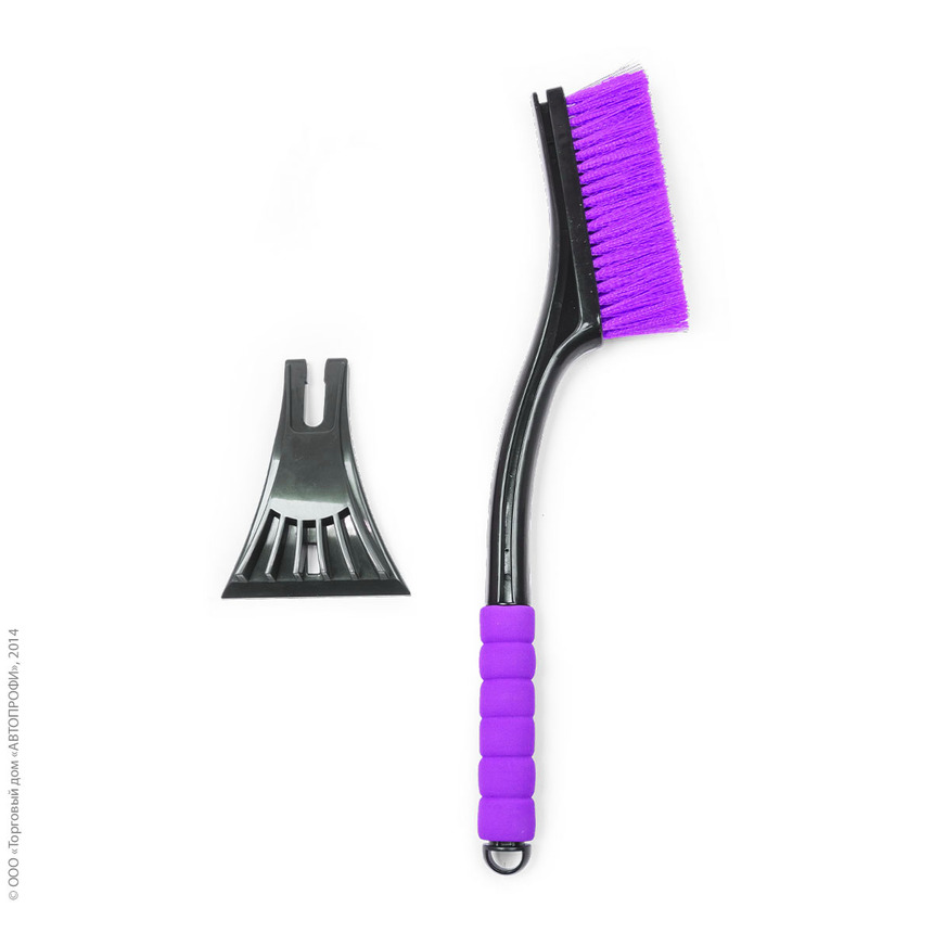 Щетка для снега "AUTOPROFI" SB-1444 BK/VIOLET