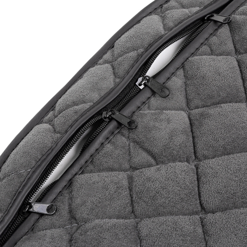 Комплект универсальных накидок на передние сиденья "CarPerformance", 2 шт., алькантара CP-210A D.GY