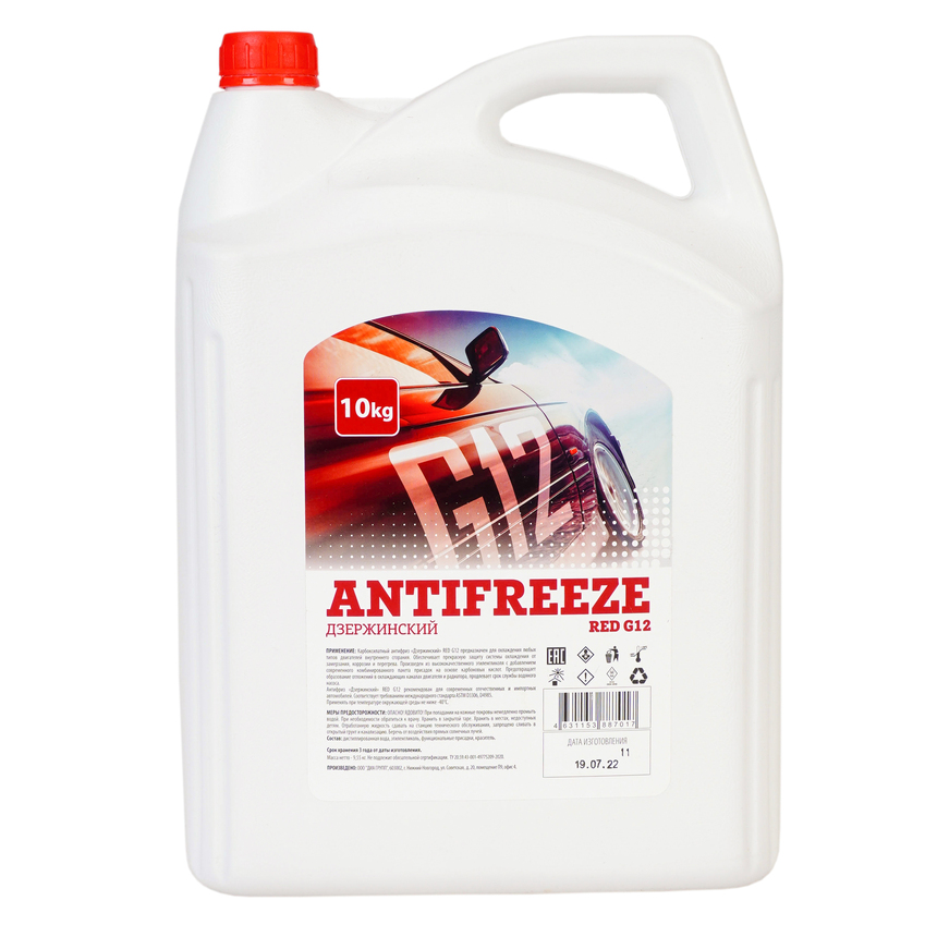 Антифриз G12 Дзержинский DZ-G12 (10kg)