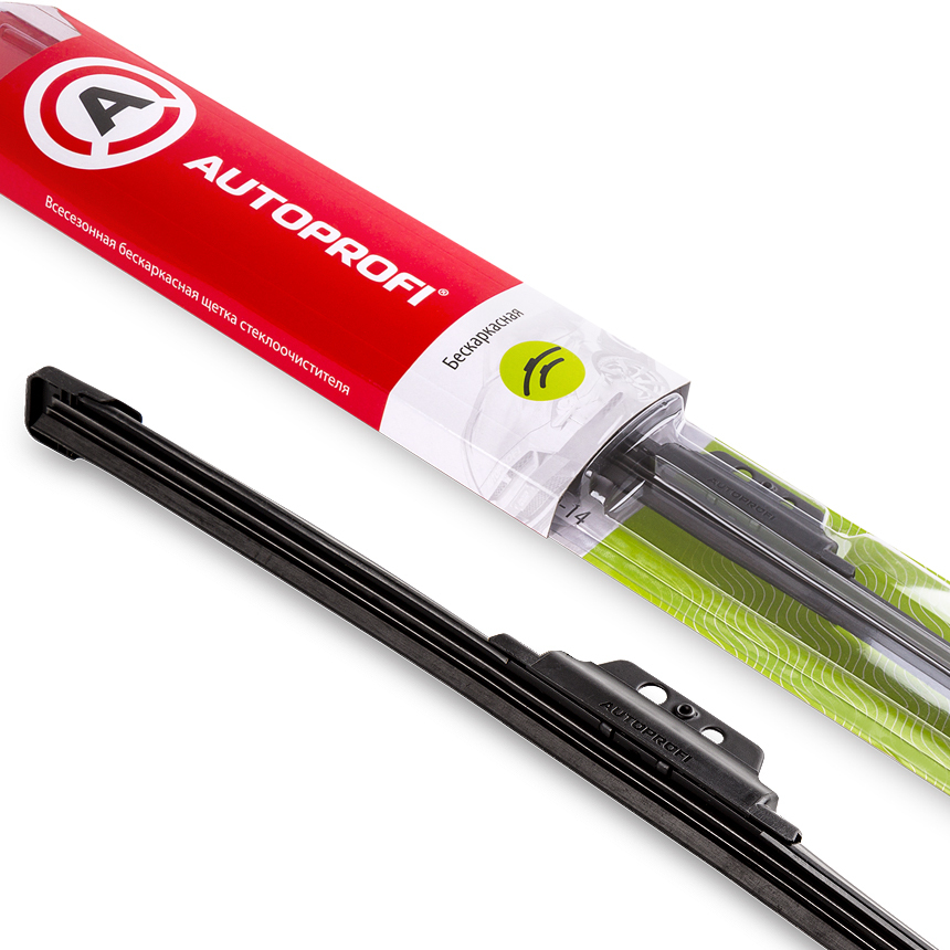 Щётка стеклоочистителя "AUTOPROFI", бескаркасная, всесезонная UD-14