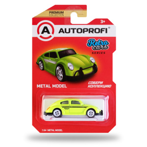 Машинка коллекционная 1:64, Серия RETRO CARS (VW Beetle), RET-002 RET-002 GR