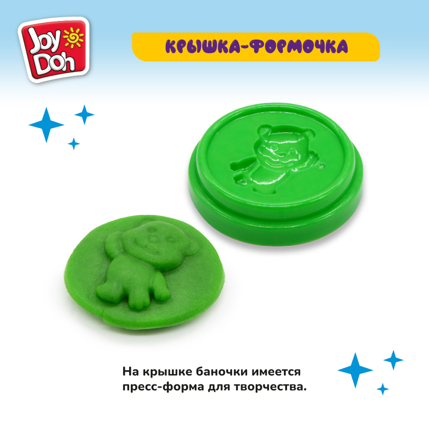 Масса для лепки Joy-Doh, набор из 4 баночек 56г POT-04/056