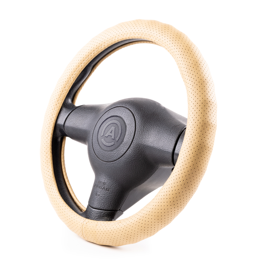 Оплётка руля AUTOPROFI из экокожи AP-1912 BE (M)