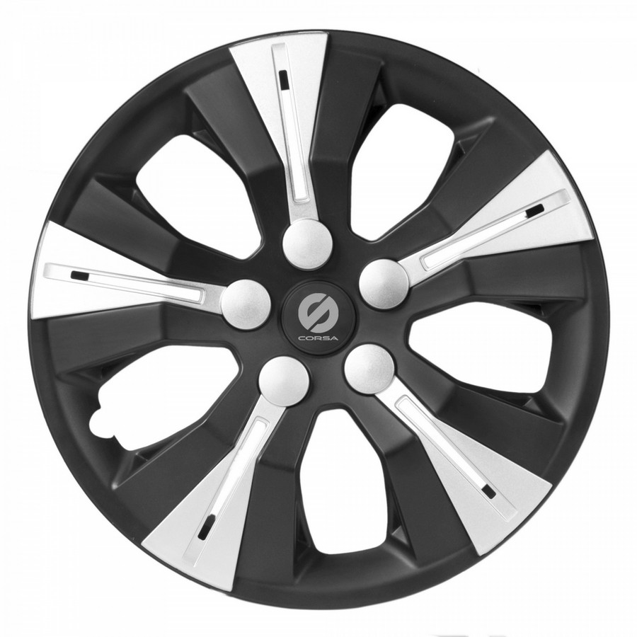 Колпаки на колёса черно-белые