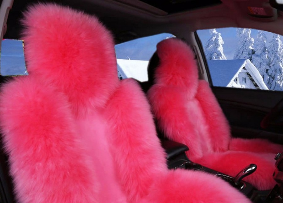 Меховые накидки на сиденья